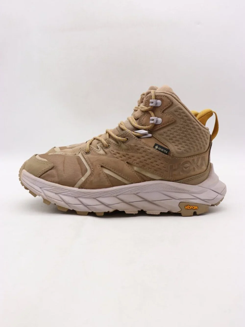 Hoka One One Anacapa Mid GTX Women's 7.5 B Gore-Tex Hiking Boot Shoes Brown